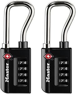 Master Lock 4696T, Pack of 2 Set Your Own Combination TSA Approved Luggage Lock, 2 Pack, Black