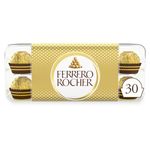 Ferrero Rocher Pralines, Chocolate Gift, Mothers Day Gift, Chocolate Hamper, Whole Hazelnut Covered in Milk Chocolate and Nuts, Box of 30 (375g)