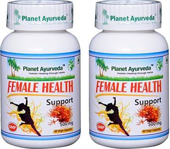 Planet Ayurveda Female Health Support | A Complete Herbal Health Care Supplement | Immunity Booster | Contains Ashok, Lodhra & Shatavari Herbs | Pack of 2, 60 Veg Capsules Each, 500MG