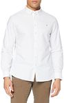 Farah Mens Long Sleeve Shirt White 