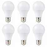 12V Low Voltage LED Light Bulbs - Natural 7W E26 Standard Base 60W Equivalent - DC Bulb for RV, Solar Panel Project, Boat, Garden Landscape, Off-Grid Lighting, Pack of 6