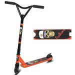 Pro Stunt Scooter 360 Spin Tricks Scooter Sport Stunt Scooter Kick Freestyle Street Scooters with ABEC-9 for Boys Girls Teens Age 6+ (Orange)