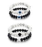 ARTIFICIAL TREE Black Thread Handmade Evil Eye Nazariya Bracelet For Unisex Adult Keeps You Safe And Secure From Evil & Negative Pack Of Combo 4 Piece (AT GIRLS BRCT 043)