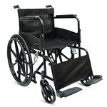 ARCATRON MOBILITY Reinventing Assisted Living By Frido|Fss101 Everyday Foldable Wheelchair-Made In India,Lifetime Spare Support-With Sturdy X-Frame Folding Mechanism,Steel Chassis & Rear Mag Wheels