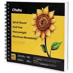 Ohuhu Art Sketchbook, 8.9"×8.3" Marker Pads, 120 LB/200 GSM Heavy Smooth Drawing Papers, 60 Sheets/120 Pages, Portable Spiral Bound Sketch Book, Specially Designed for Alcohol Markers Mother's Day