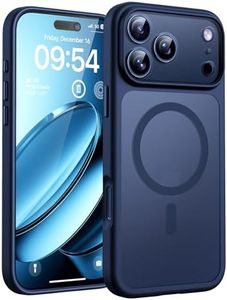 TOCOL for 17 Pro Max Case, Built-in Magnetic Ring, Compatible with Magsafe, Translucent Matte Phone Case for 17 ProMax 6.9 inch (Dark Blue)
