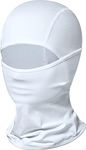 TSLA Thermal Winter Balaclava Face Mask, UV Protection Fleece Lined Ski Mask, Lightweight Windproof Neck Gaiter ZZB33-WHT_FREE