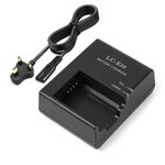 YUEFANSEN LC-E10 Battery Charger LP-E10 LC-E10C LC-E10E Battery Compatible with Canon EOS Rebel T7 T6 T5 T3 T100 4000D 3000D 2000D 1500D 1300D 1200D 1100D Kiss X50 X70 X80 X90 Cameras