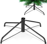 Roowest Folding Christmas Tree Stand Artificial Xmas Tree Base Holder Replacement Metal Tree Stand Base for Christmas Tree(16 Inch,Green)