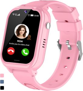 JUBUNRER 4G Kids Smart Watch with GPS, Video Call, SOS – Waterproof