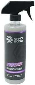 Nano Bond Ceramic Coating Spray Detailer, Spray Wax for Car, Quick Waterless Wash, Hydrophobic Top Coat, Professional Grade Sealant Polish for Cars, Rvs, Motorcycles, Boats, and Atvs, 16oz