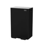 DMD | 60L Dual Stainless Steel Rubbish Bin, 2 x 30L Removable Recycling Bins | 3L Compost Bin Included, Soft Closure, Easy Clean, Metal Pedals, Fingerprint Proof (Matt Black)