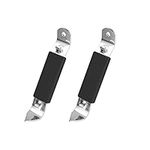 KINBOM 2pcs Magnetic Bottle Openers with Magnet, Stainless Steel Bottle Opener Manual Bottle Punch Can Opener for Beer Bottles Cans Beverages (Black)