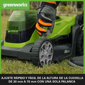 Greenworks 48V Cordless Lawnmower – 36cm Cutting Width