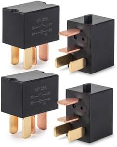 ENA 4 Pack 4 Pin 25AMP 12V DC SPST Multi-Purpose Relay Compatible with Honda Accord Civic CR-V Crosstour Odyssey Pilot Acura TL TSX MDX Replacement for G8HL-H71 39794-SDA-A03 39794-SDA-A05
