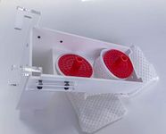 SMASOR Filter Sock Holder Double Hole Filter Bag Holder 4 inch Filter Sock Holder Bring a Sink and Muffler. Suitable for seawater and Freshwater Aquariums