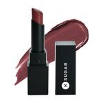 SUGAR Cosmetics Nothing Else Matter Longwear Lipstick for Women | Lasts Up To 8+ Hours| Enriched with Vitamin E | 100% Vegan | 3.2gm - 12 Teak Over