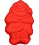 Allforhome Super Santa Claus Christmas Silicone Cake Baking Mold Ice Cream Candy Making Moulds Cake Pans Handmade Baking Tray Soap Craft Art DIY Mold