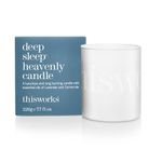 This Works Deep Sleep Heavenly Candle, 220 g - Luxury Candle Enriched with Essential Oils of Lavender, Camomile and Vetivert - Hand Poured Scented Candle with a 40hr Burn Time for a Calming Experience