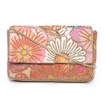 Accessorize London Women's Faux Leather Pastel-Multi Kimmy Floral Beaded Clutch