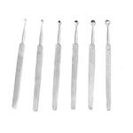 OdontoMed2011 Fox Dermal CURETTES Dermatology 1MM-6MM ENT 6 PCS Stainless Steel Instruments ODM