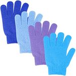 Sibba 4Pcs Exfoliating Gloves Bambo
