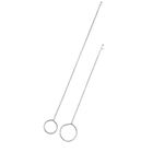 QOOWFEANIG 2Pack Sewing Loop Turner Hook, Loop Turner Hook with Latch, Stainless Steel Loop Turner for DIY Knitting Accessories, Sewing Tools, Fabric Tube Straps Belts Strips