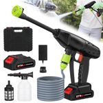 Kusakyo Cordless Pressure Washer Battery Powered,24VH Cordless Power Washer Gun,18000 mAh Battery Operated Pressure Washer,980PSI Power Washer for Car,Suitable for Cleaning courtyards and Cars