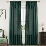 Dark Green Curtains 102 Inches Long