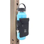 Gym Mate Magnetic Water Bottle Sleeve Pouch. Attaches Magnetically to Metal Surface so Your Bottle is Always within Reach. Accessory Pockets for Cell Phones, Key, Cards, Headphones.