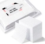 Makartt Lint Free Nail Wipes, AB Side Design Super Absorbent Cotton Pads 450PCS for Soak Off Gel Nail Polish Remover Makeup Remover Eyelash Glue Remover and Skincare, Soft Organic Cleaning Nail Wipes