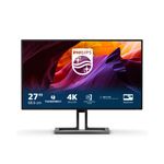 PHILIPS 27B1U7903-27 Inch 4K UHD Monitor, IPS, Thunderbolt 4 docking, Quantum Dot, HDR1400, MultiView, Daisy Chain (3840 x 2160 @ 60Hz, 1400 cd/m², Thunderbolt 4, DP 1.4, HDMI 2.0)