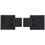 Square Black Pivot Mirror Hardware Tilting Anchors for Mirror or Picture Glass or Plexiglass