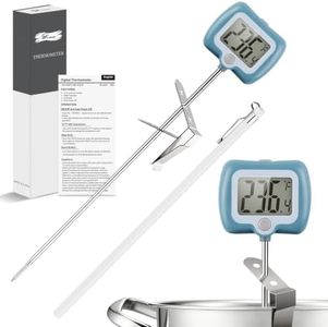 Digital Candy Thermometer Deep Fry Thermometer Blue