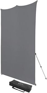 Westcott 8'x8' Neutral Gray X-Drop Pro Wrinkle-Resistant Backdrop Kit - for Headshots, Portraits, Video Interviews, and Photo Booths…