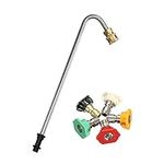 Stone Banks Dirt Blaster Power Washer Lance for Karcher K2K3K4K5K6K7, Pressure Washer Angled Lance Jet Wash Extension Wand with 5 Nozzles, Gutter Rod Cleaner Attachment for Pressure Washer Accessory