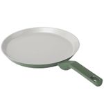 Ember Cookware Arcilla Ceramic Non Stick Dosa Tawa 28cm | Matching Handle | 1x Spatula | Induction Safe | Non Toxic Tawa |PFAS & PTFE Free | Florence Series | Green