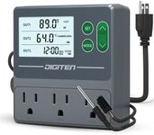 SENSTREE Dual Probe Temperature & Humidity Controller, Independent Sensors for Precise Temperature and Humidity Control, Compatible with Humidifiers, Dehumidifiers, Heating & Cooling Systems