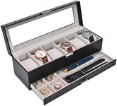 ProCase Watch Box for Men, 6 Slot W