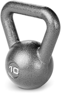 Marcy Hammertone Kettlebells, Ideal Workout Weights for Home Gym, Cast Iron, Black, 10lbs HKB-010