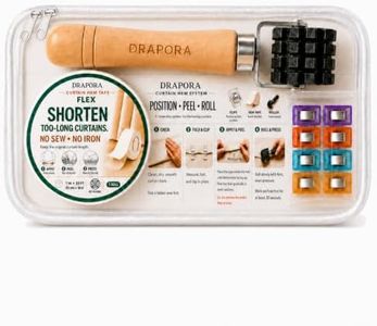Shorten Curtains Without Cutting - Hemming Tape Kit, No Sew, No Iron