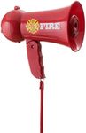 Dress-up-america Kids Firefighter Megaphone - Red Fireman Loudspeaker With Siren Sound