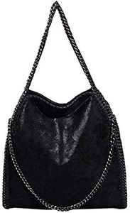 JOTHIN Large Crossbody Bags for Women Tote Bag for Women Womens Shoulder Bags Chain Purse Designer Handbags for Women(Black), Black, Large