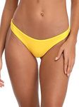 RELLECIGA Women's Cheeky Bikini Bottom, Yellow, Medium