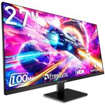 memzuoix 27 Inch Computer Monitor 100Hz FHD,1920 x 1080P Gaming Monitor with HDMI VGA Display Ports,3ms Response,Dual Speakers,FreeSync,100×100mm VESA Mount,IPS Screen for Gaming Home Office