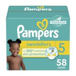 Pampers Swaddlers Active Baby Diaper Size 5 58 Count