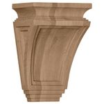 Ekena Millwork COR06X04X09ARRW 6" W X 4" D X 9" H Arts and Crafts Corbel, Rubber Wood