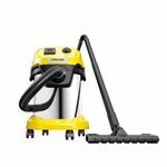 KARCHER WD3 PSV | Vacuum Cleaner | 1000W | 17L Tank | Power Tool Socket | Stainless Steel Body | Blower Function | Fleece Filter Bag | Home, Car Cleaning | German Tech