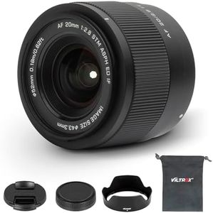 VILTROX 20mm F2.8 f/2.8 FE-Mount Full Frame Ultra Wide Angle Prime Focus Lens for Sony E-Mount Cameras ZV-E1 A7RV ZV-E10 A7C A7RIII A7IV A7RIV FX3 A7RV A6300 A6400 A6500 A6600 A6700 ZV-E10 FX30 A7R