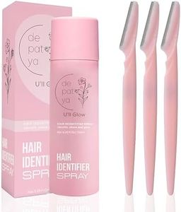 Hair Identifier Spray For Face Shaving, Skin-Body Dermaplane Spray For Women With 3 Razors, Peach Fuzz Removal For Dermaplaning, Face Mist For Shaving, Dermaplaning Tool To Reveal Facial Hair